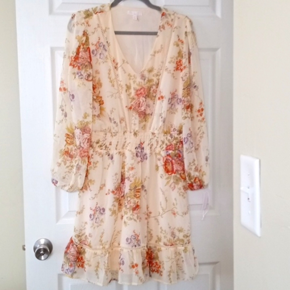 NWT Lauren Conrad Floral Midi Dress Size:M